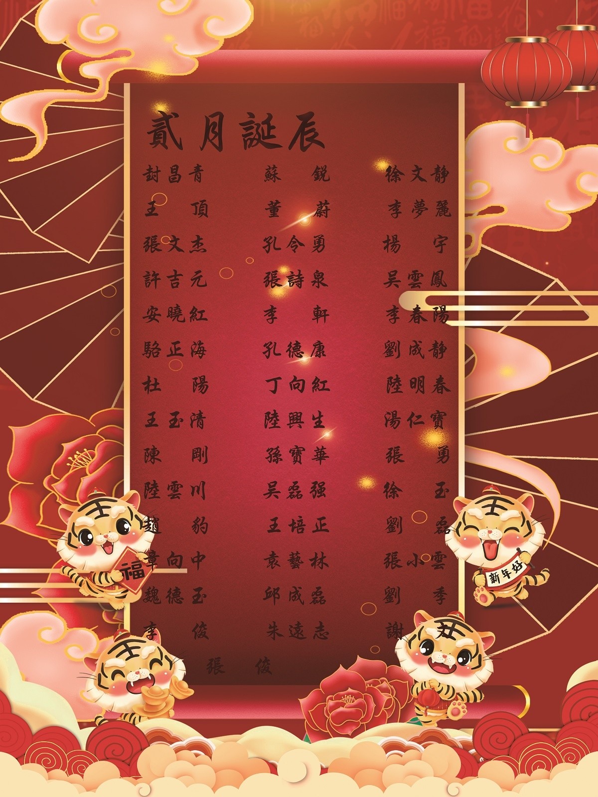 【生日祝?！抗ё?2月生日的員工生日快樂！